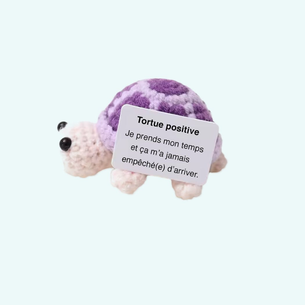 Peluche crochet positive tortue