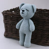 Peluche crochet ours bleu