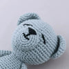 Peluche crochet ours bleu