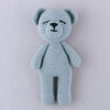 Peluche crochet ours bleu