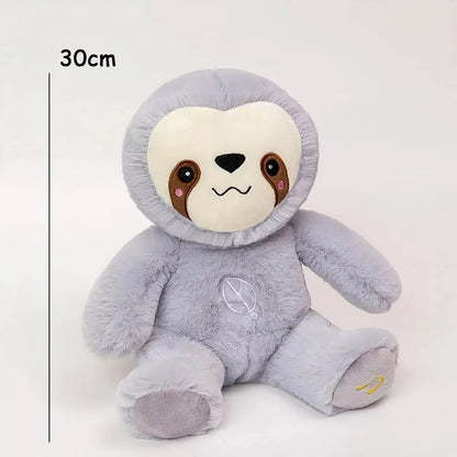 Peluche douce paresseux respirant