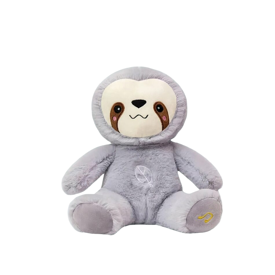 Peluche douce paresseux respirant