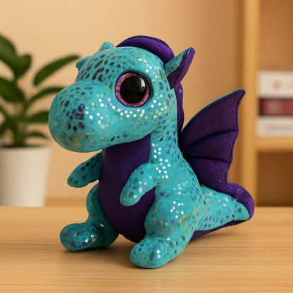 Peluche dragon TY vert et violet
