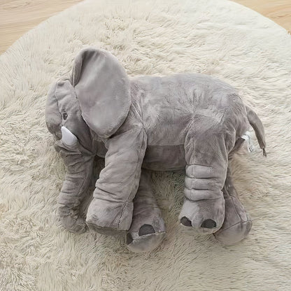 Peluche éléphant oreiller grise