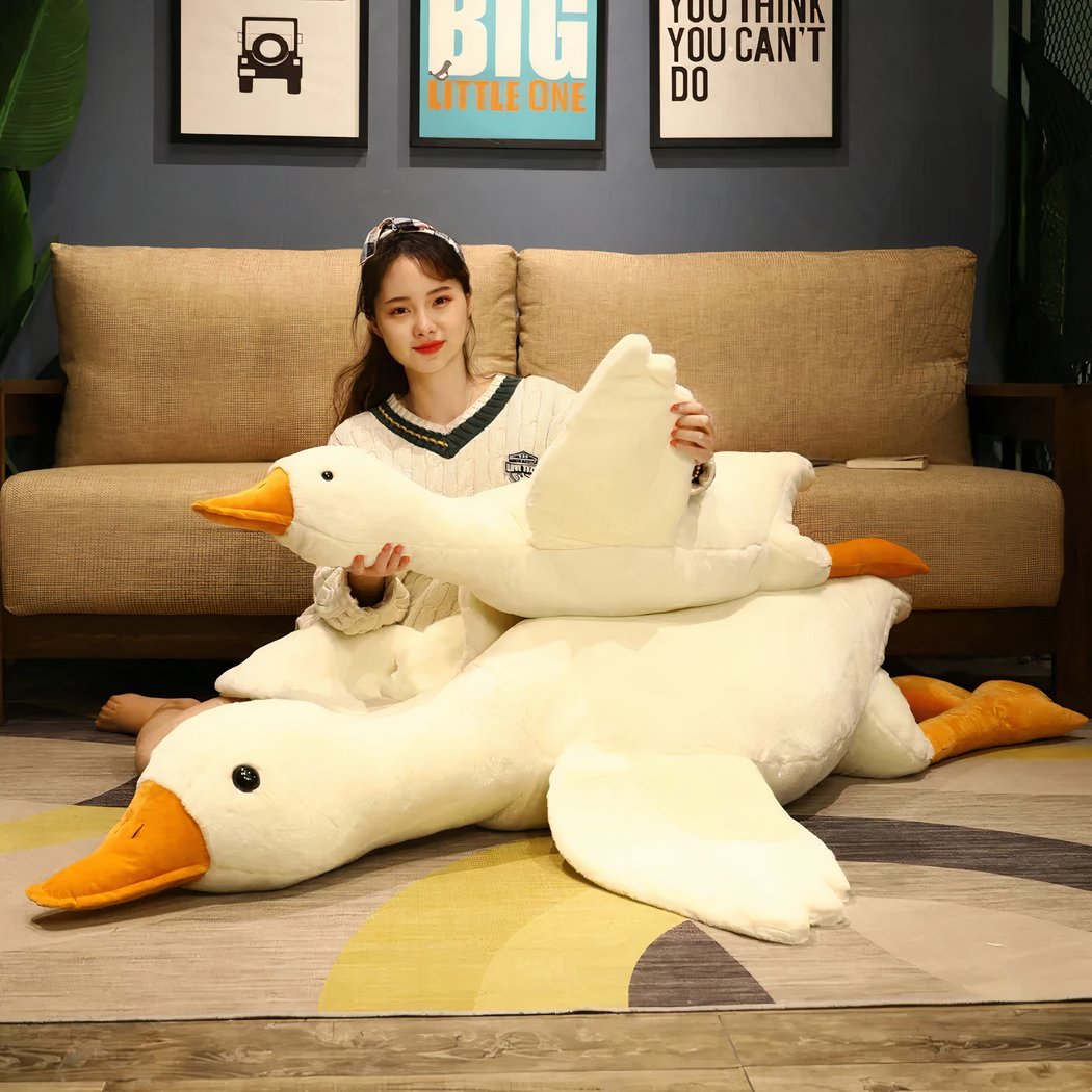 Peluche géante de canard
