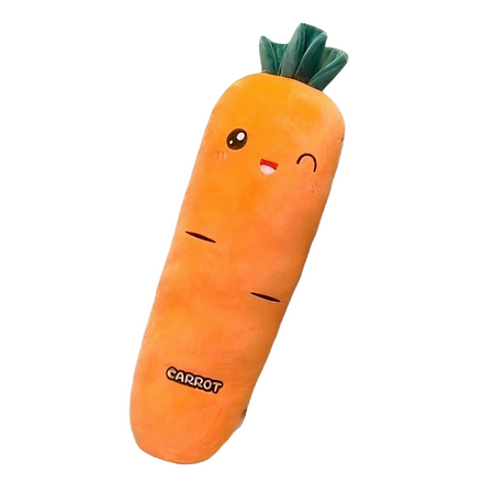Peluche géante de carotte