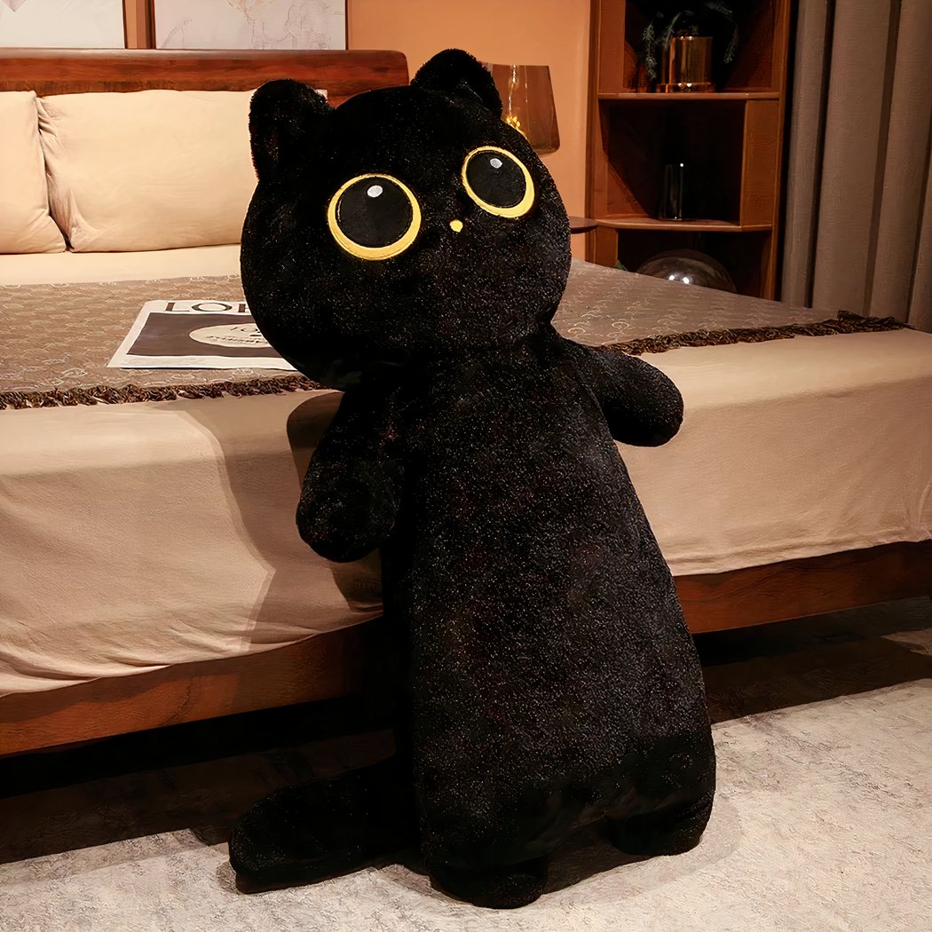 Peluche géante chat