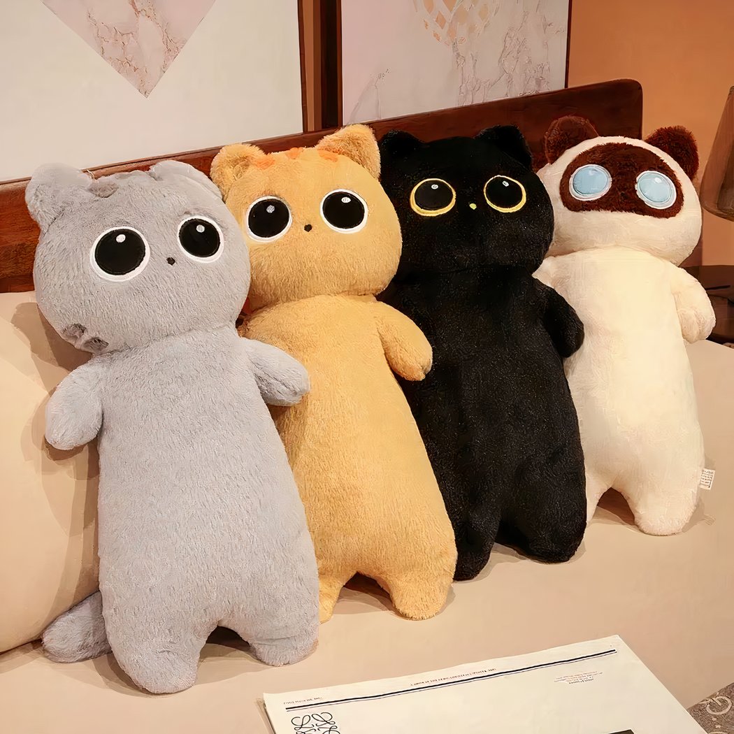 Peluche géante chat