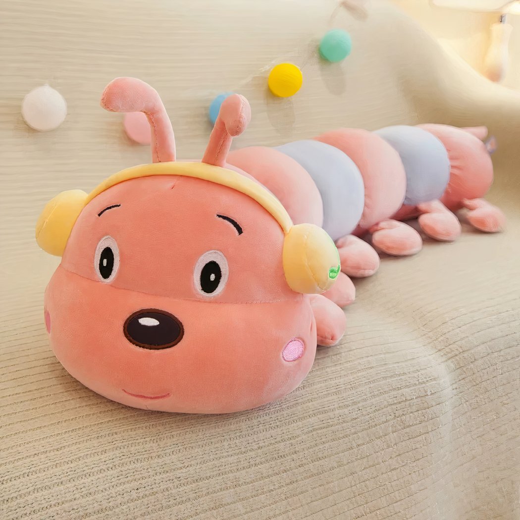 Peluche géante chenille
