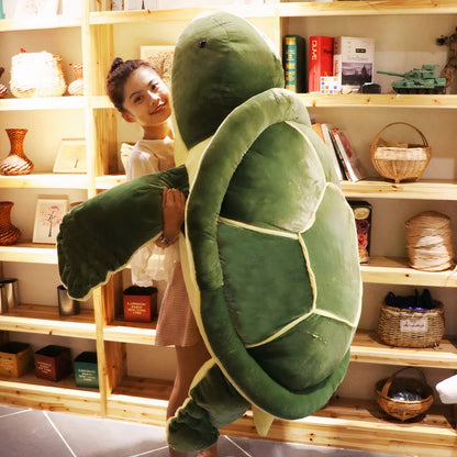 Peluche géante de tortue verte