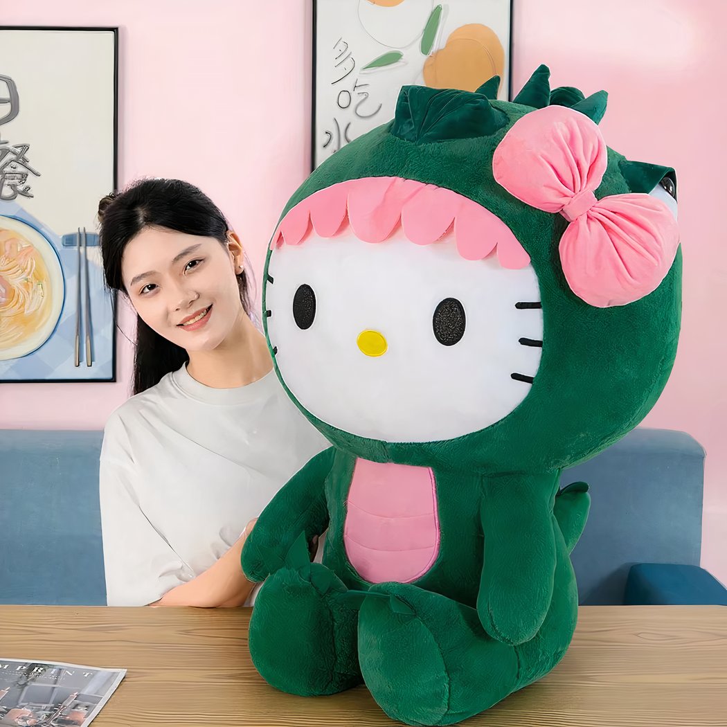 Peluche Hello Kitty Dinosaure