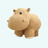 Peluche hippopotame sur quatre pattes