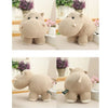 Peluche hippopotame sur quatre pattes