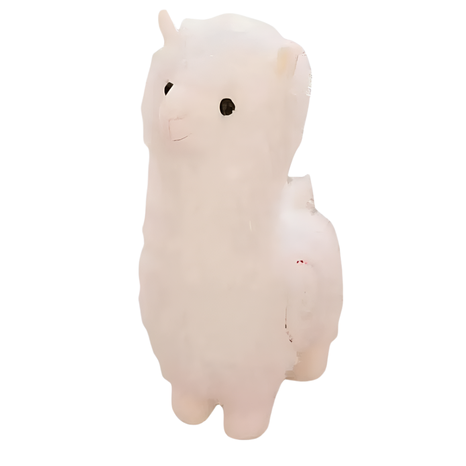 Peluche Lama alpaga blanc
