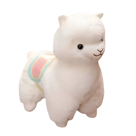Peluche lama blanc