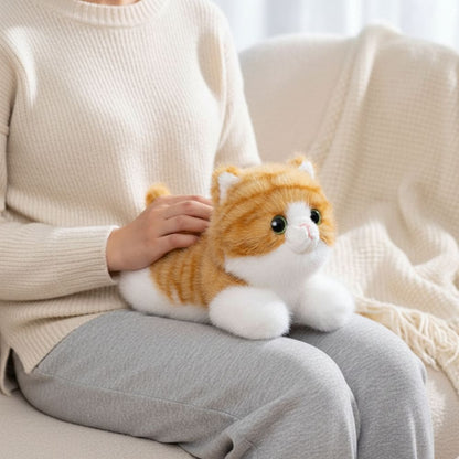 Peluche lestée chat