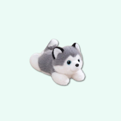Peluche lestée chien husky