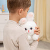 Peluche lestée lapin blanc