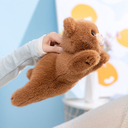 Peluche lestée ourson