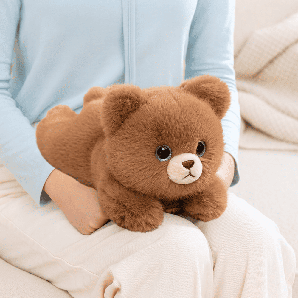 Peluche lestée ourson