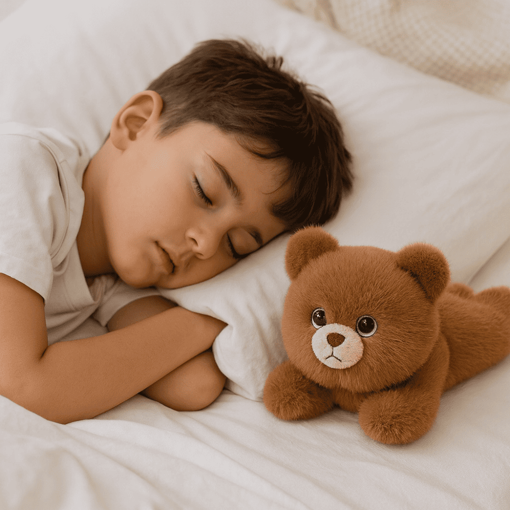 Peluche lestée ourson