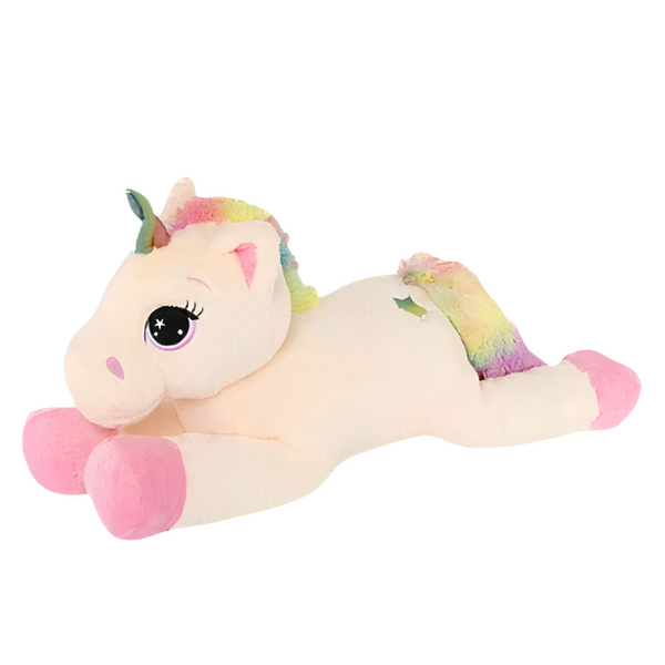 Peluche licorne arc-en-ciel toute douce