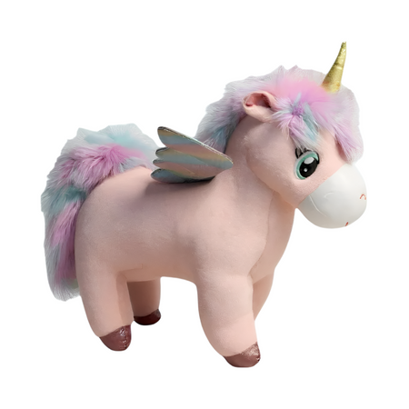 Peluche licorne rose trop mignonne