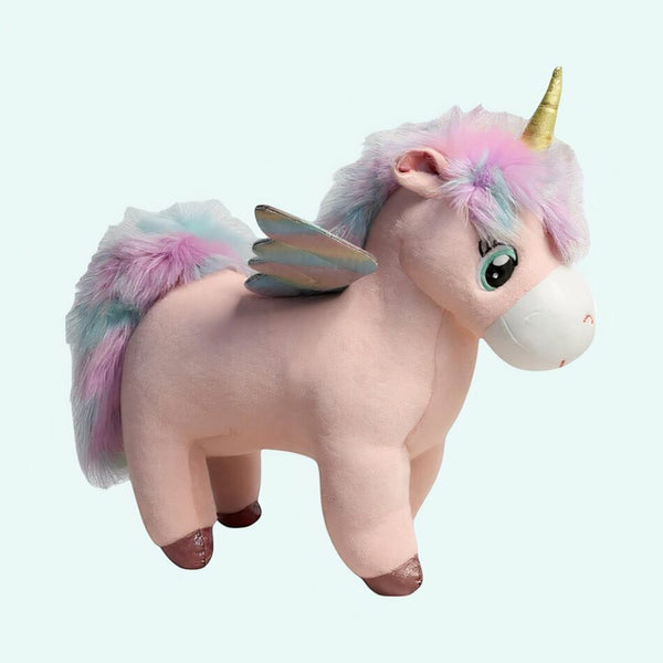 Peluche licorne rose trop mignonne