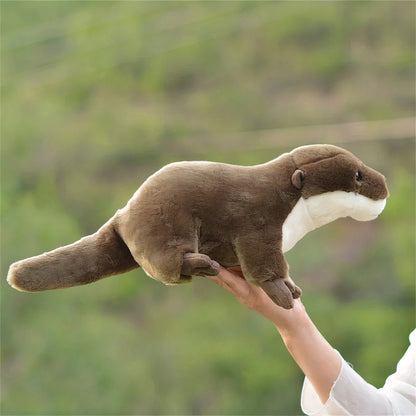 Peluche réaliste loutre toute douce