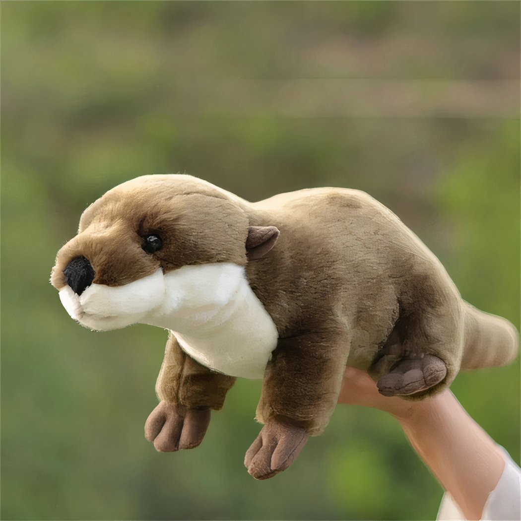 Peluche réaliste loutre toute douce