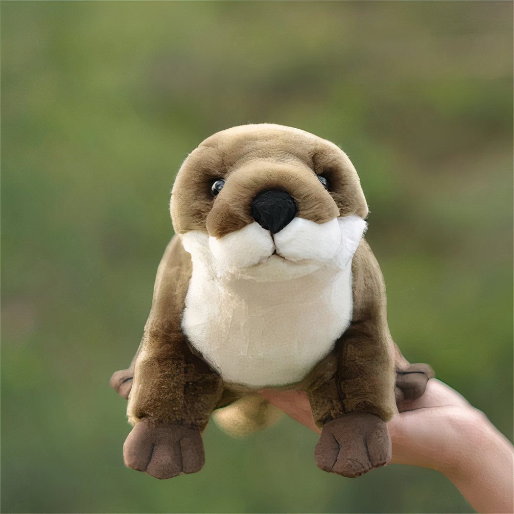 Peluche réaliste loutre toute douce