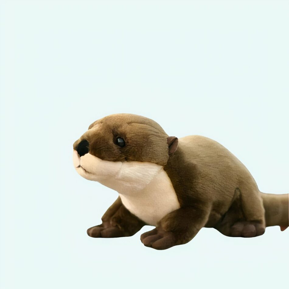 Peluche réaliste loutre toute douce
