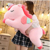 Peluche merveilleuse licorne rose