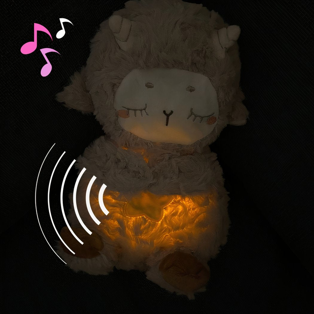 Peluche mouton qui respire avec berceuse apaisante