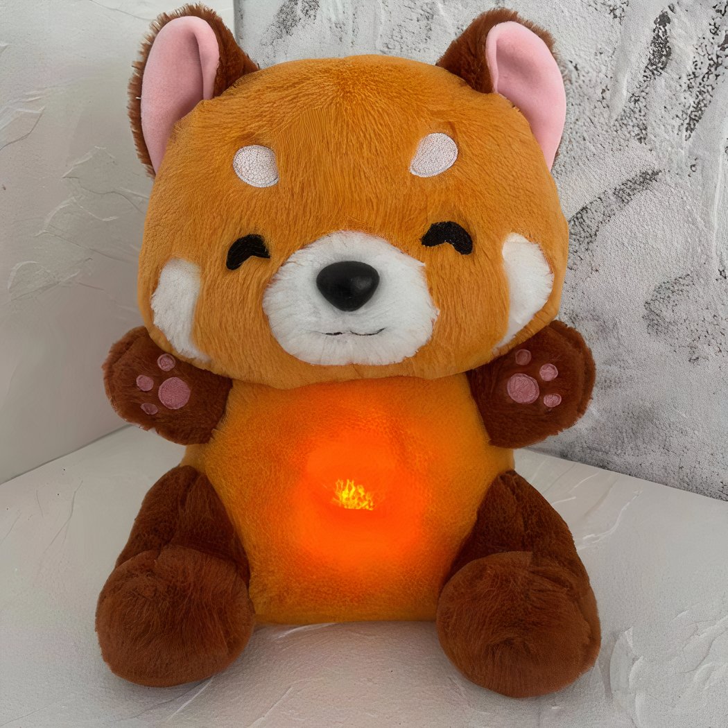 Peluche panda roux qui respire avec berceuse