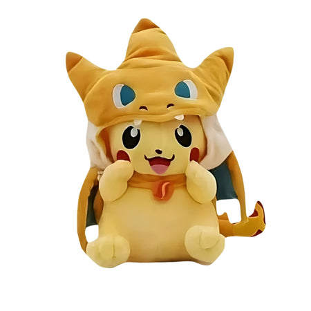 Peluche Pikachu déguisé en Dracaufeu