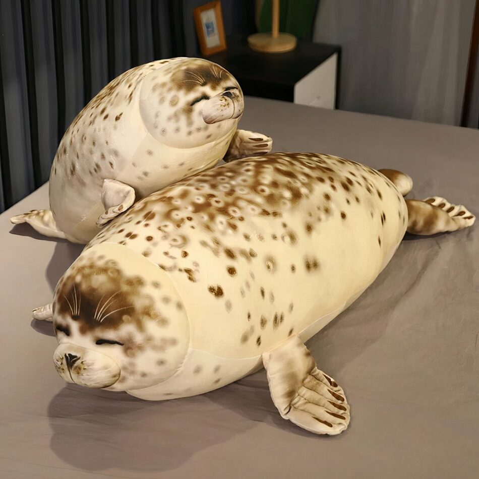 Peluche réaliste phoque
