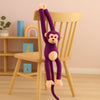 Peluche singe kawaii longue queue violette