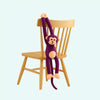 Peluche singe kawaii longue queue violette