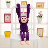 Peluche singe kawaii longue queue violette