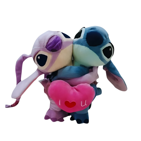 Peluche Stitch et Angel amour