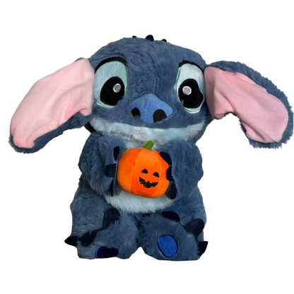 Peluche Stitch avec une citrouille qui respire
