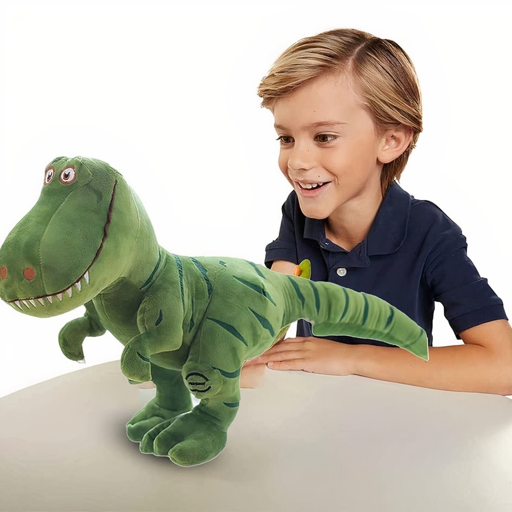 Peluche tyrannosaure adorable verte
