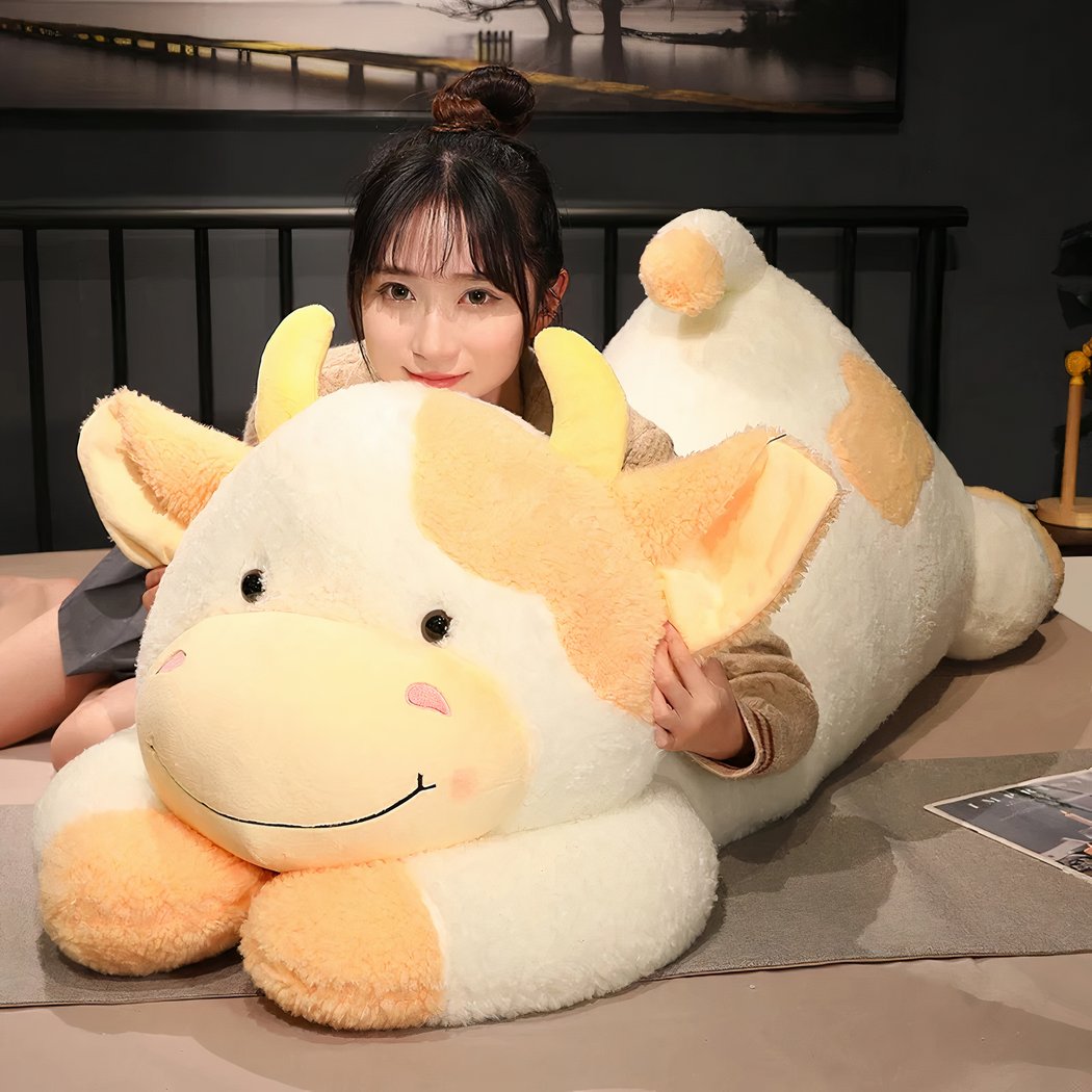 Peluche vache adorable géante