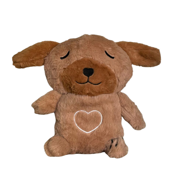 Peluche veilleuse de chien adorable qui respire