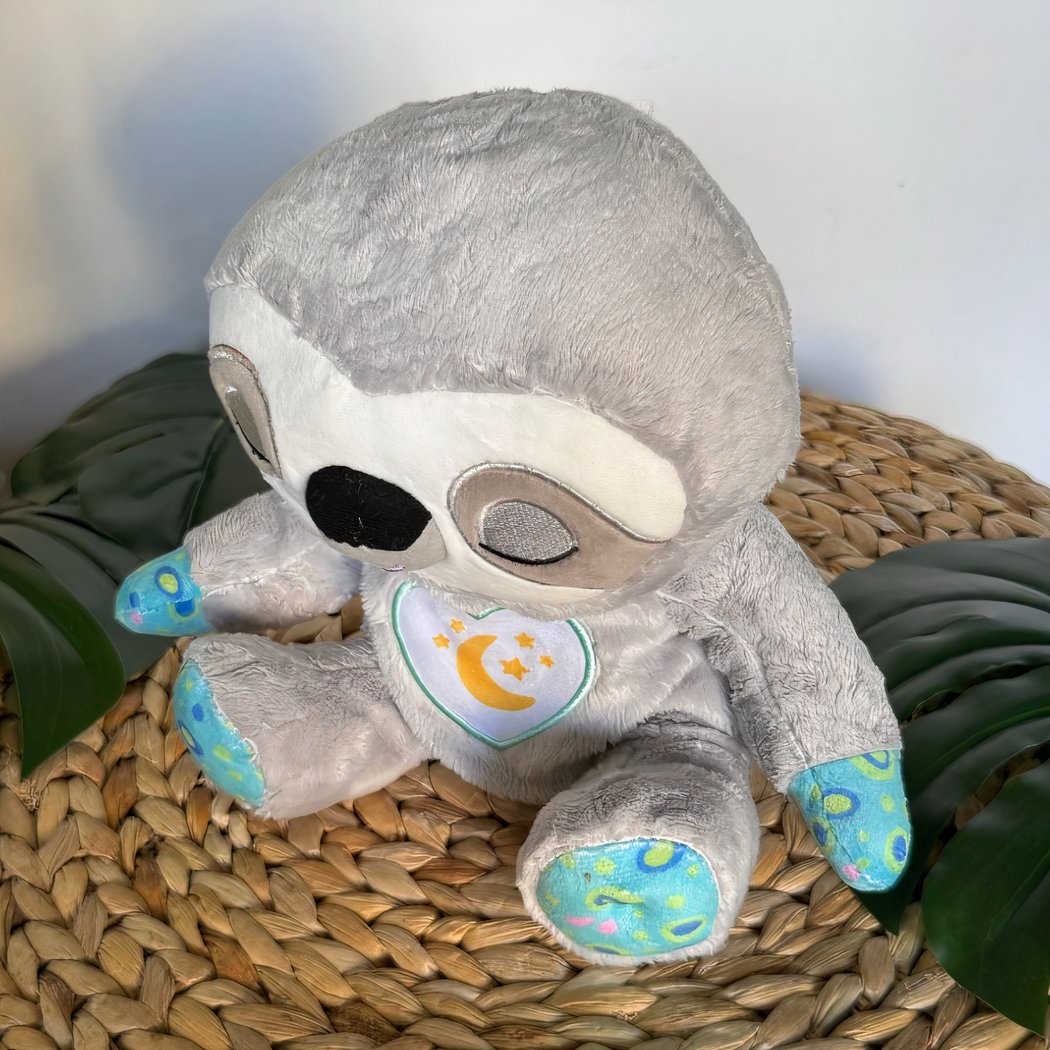 Peluche veilleuse paresseux qui respire