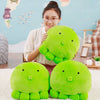 Peluche Verte poulpe oreiller