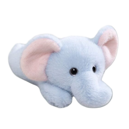 Peluche lestée éléphant bleu