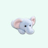 Peluche lestée éléphant bleu