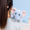 Peluche lestée éléphant bleu